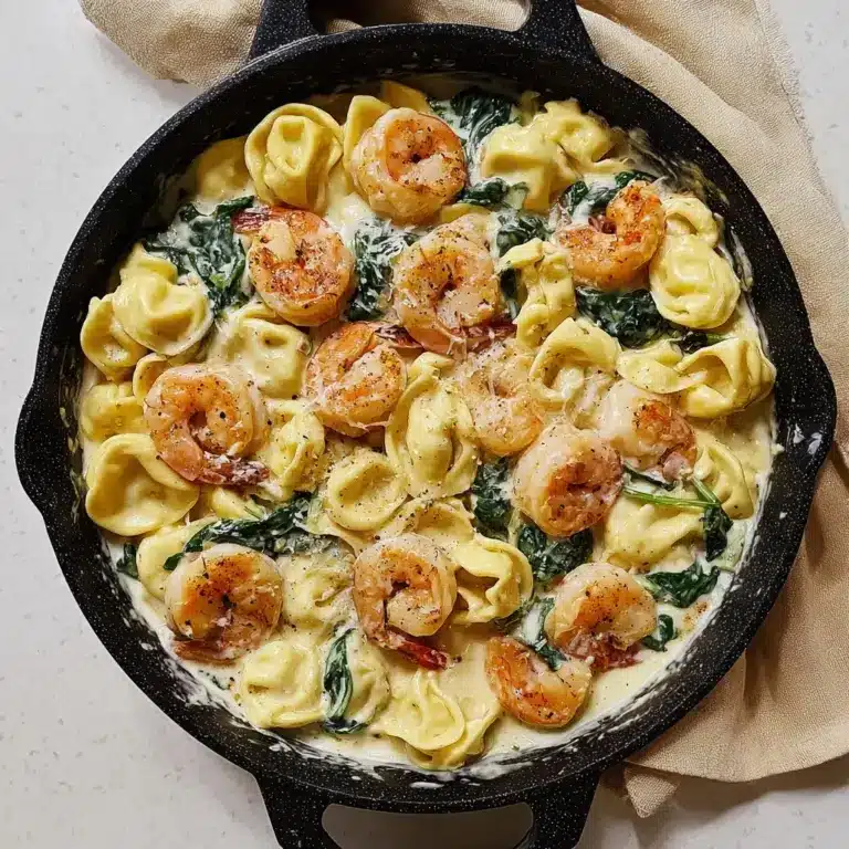 Shrimp Tortellini with Garlic Sauce Recipe