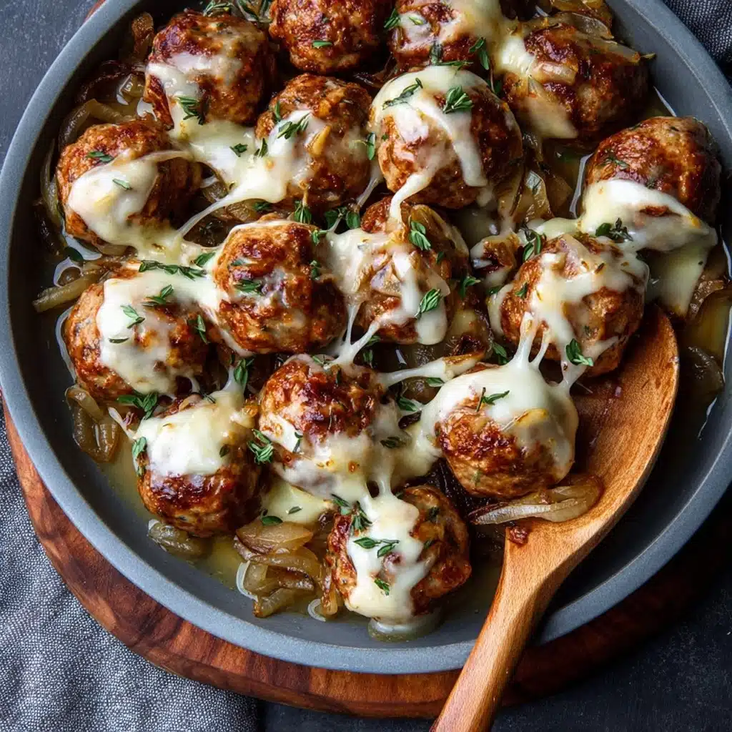 Crock-Pot French Onion Meatballs Recipe