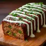 Smoky Jalapeño Popper Meatloaf with Creamy Ranch Drizzle Recipe