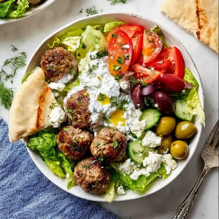 Greek Meatballs with Tzatziki Sauce Recipe