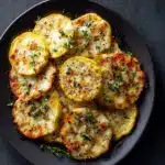 Crispy Baked Cheesy Squash Rounds Recipe