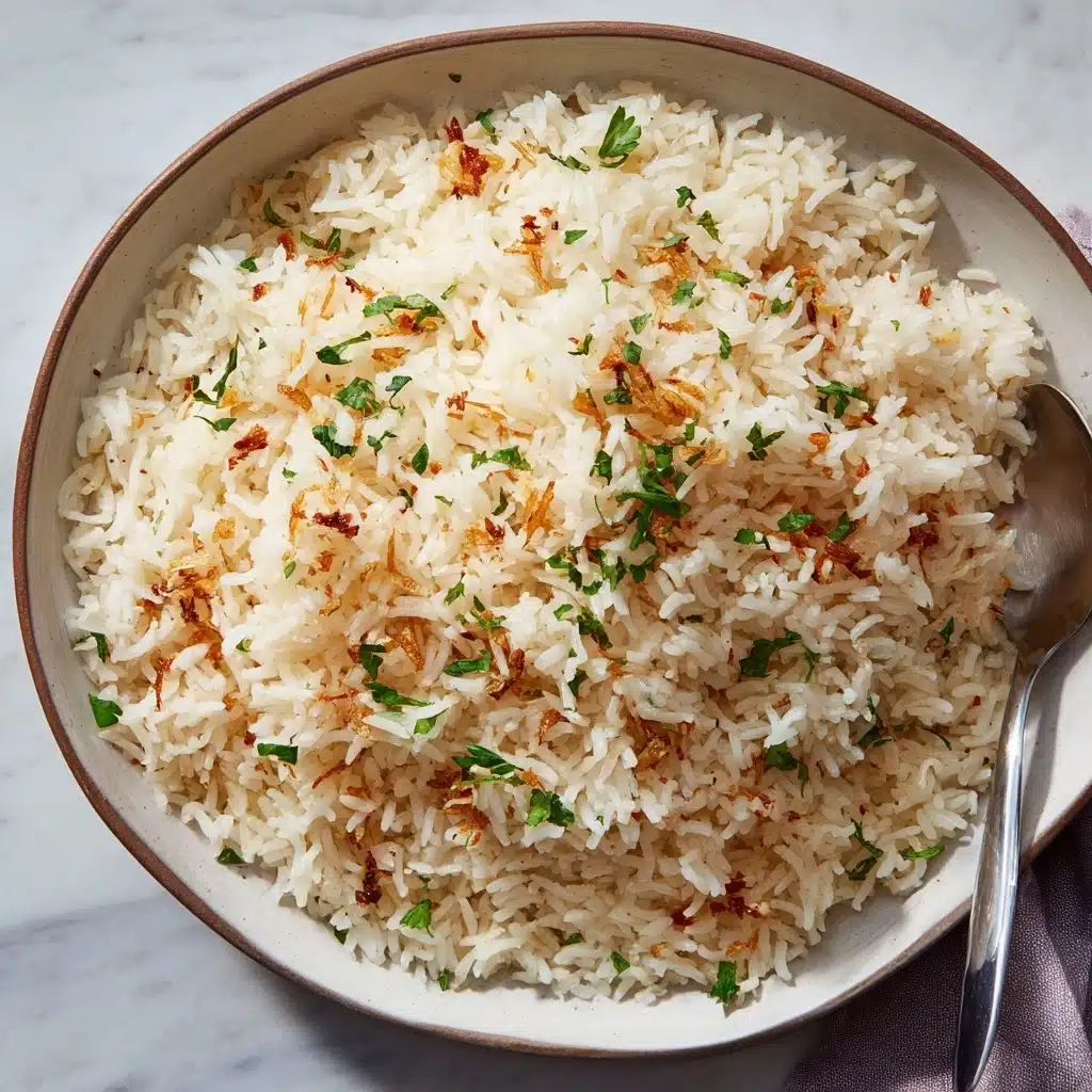 Rich and Savory Golden Onion Butter Rice Recipe - Recipe Image