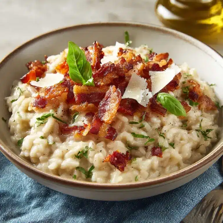 Caramelized Onion, Bacon, and Parmesan Risotto Recipe