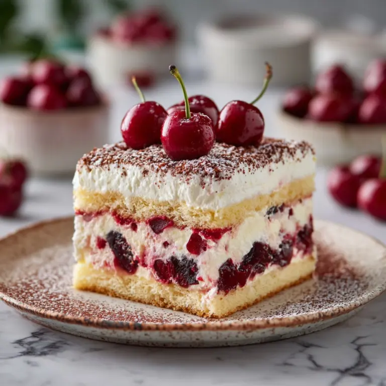 Cherry Amaretto Tiramisu Recipe : A Fruity Twist Recipe