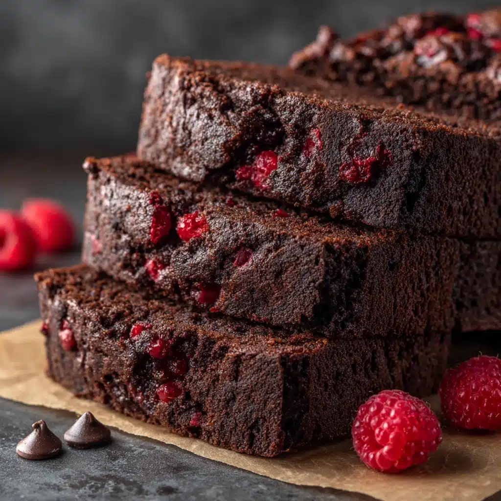 Dark Chocolate Raspberry Banana Bread Recipe - Recipe Image