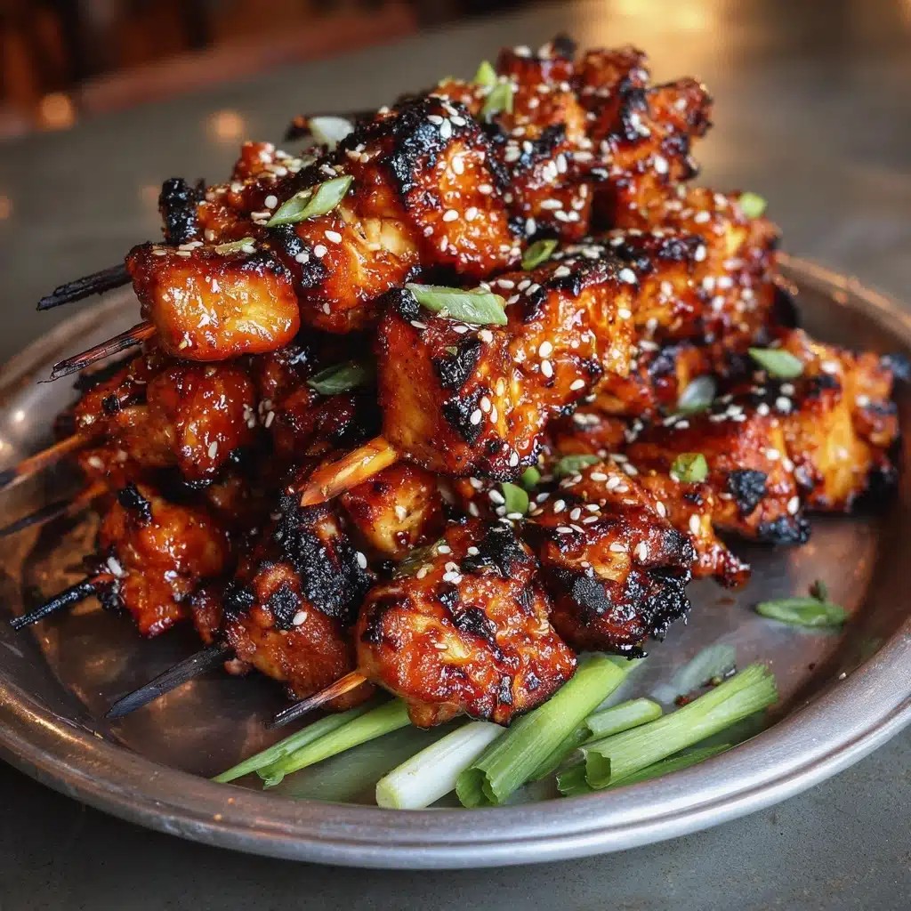Honey Garlic Asian Chicken Kabobs Recipe - Recipe Image