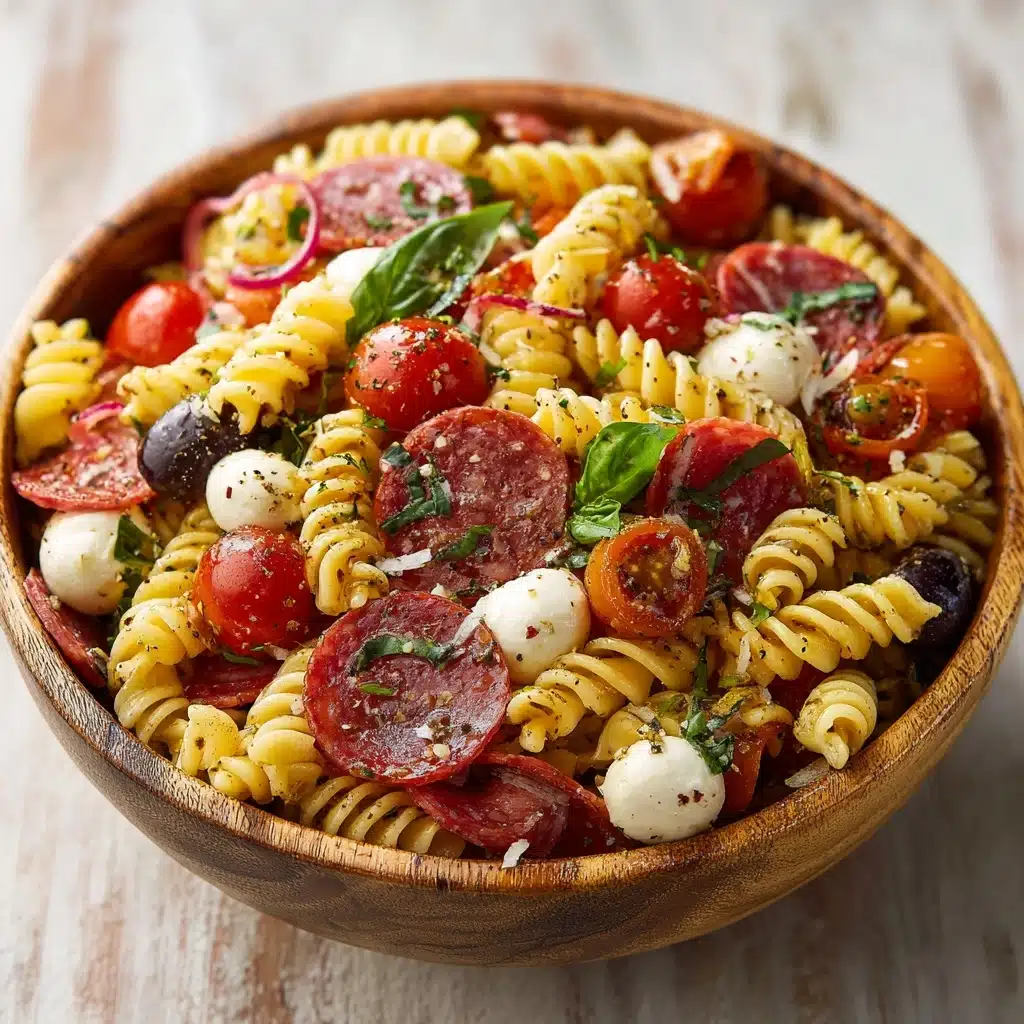 Easy Italian Antipasto Pasta Salad Recipe - Recipe Image