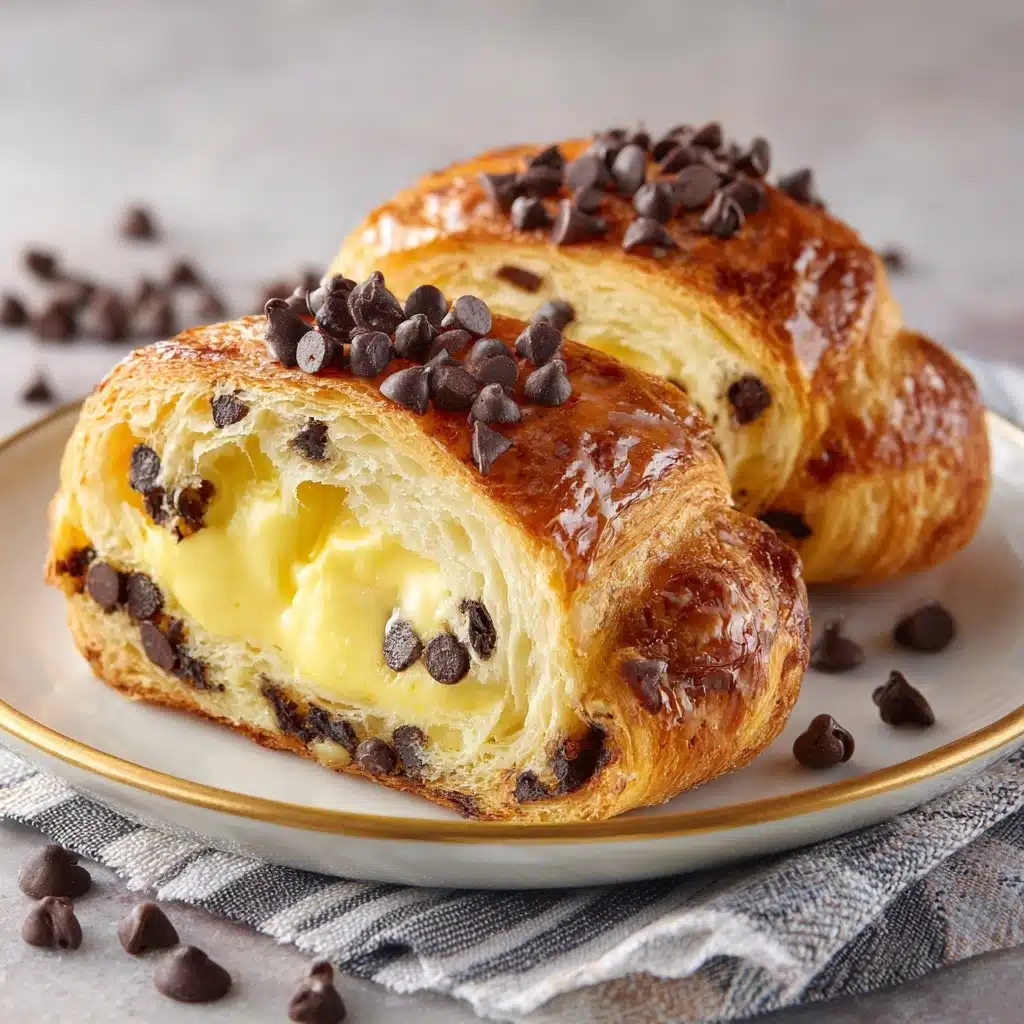 Chocolate Chip Vanilla Custard Brioches Recipe - Recipe Image