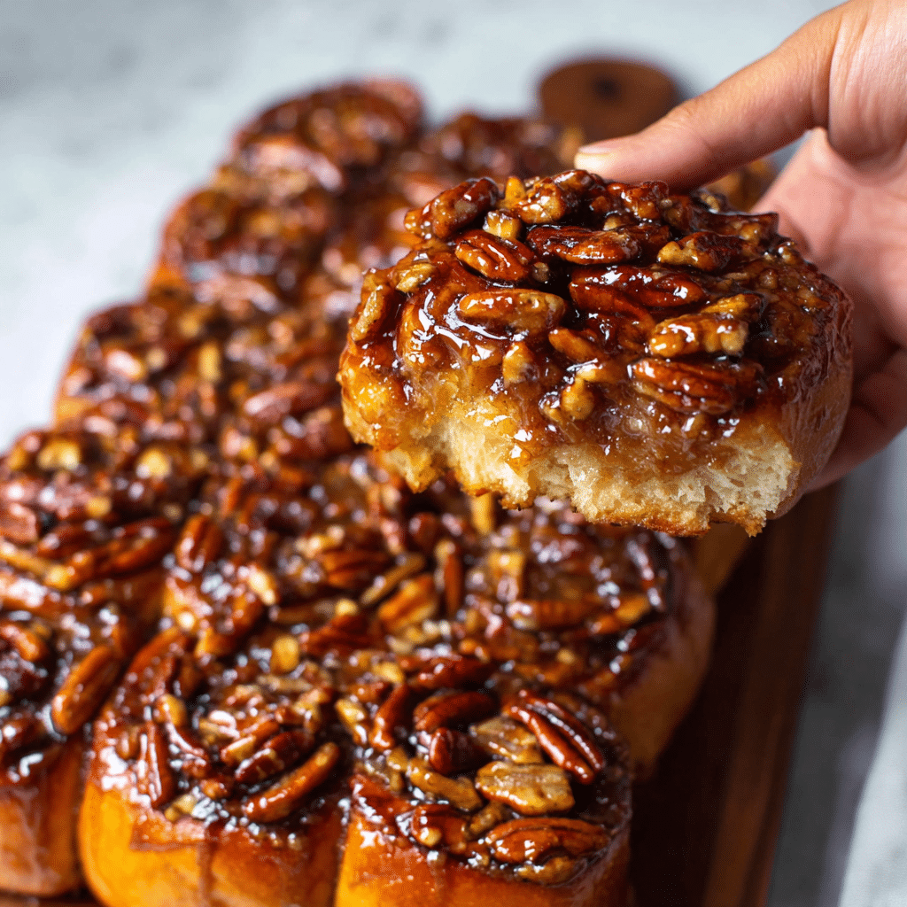 THE BEST STICKY PECAN CINNAMON BUNS RECIPE - Recipe Image