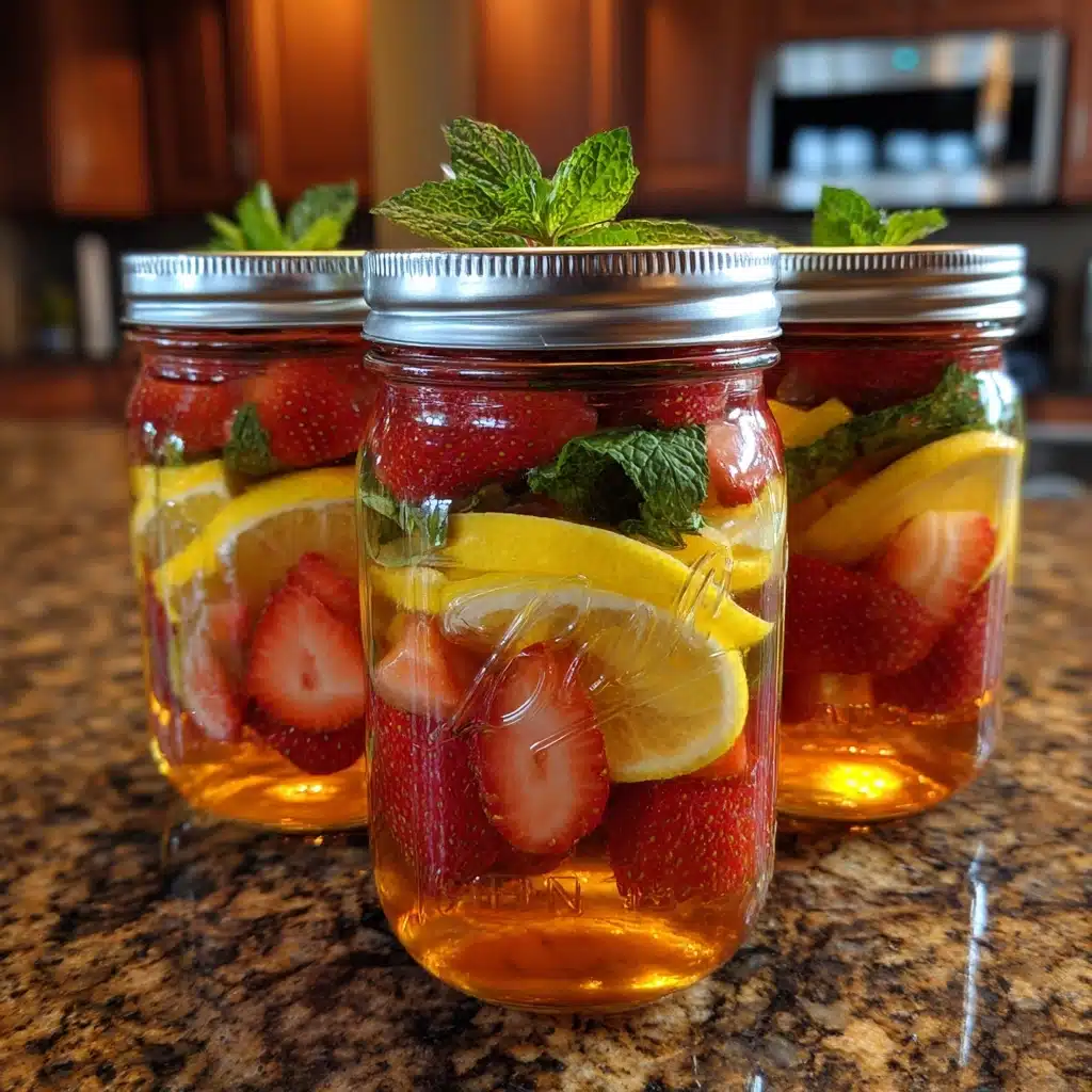 Strawberry citrus iced tea recipe - Recipe Image