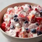 Red, White, and Blue Cheesecake Salad Recipe