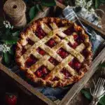 Raspberry and Peach Pie with White Chocolate Mascarpone Recipe