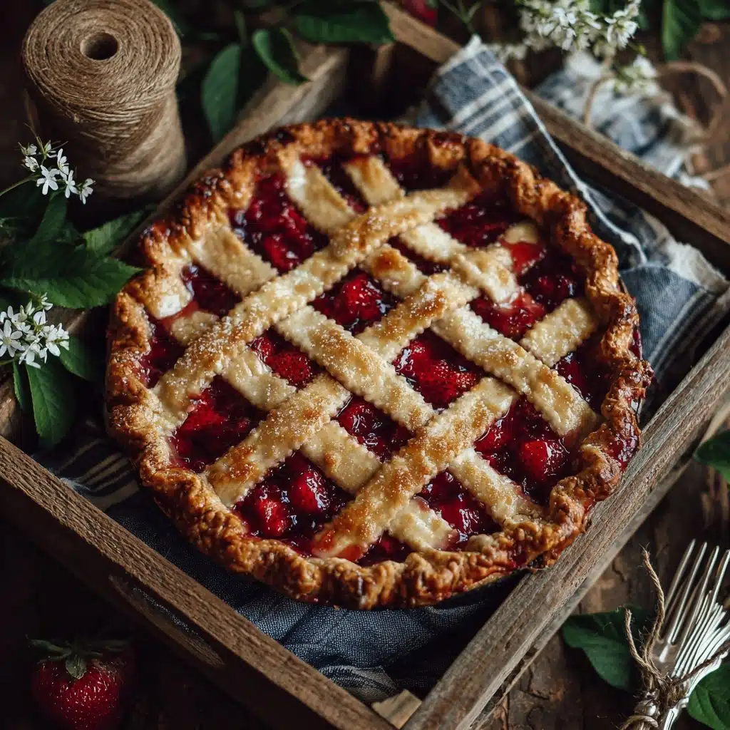 Raspberry and Peach Pie with White Chocolate Mascarpone Recipe
