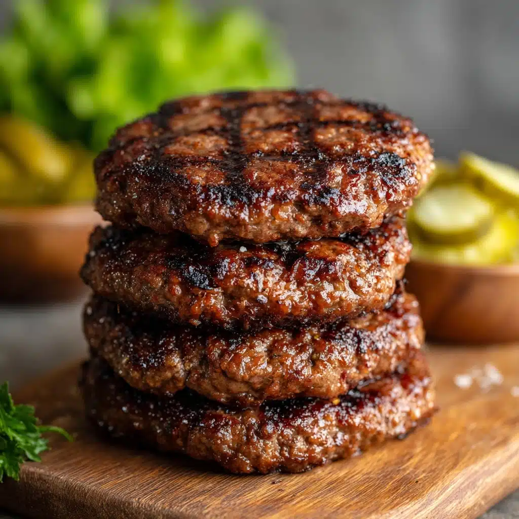Seasoned Air Fryer Hamburger Patties Recipe - Recipe Image