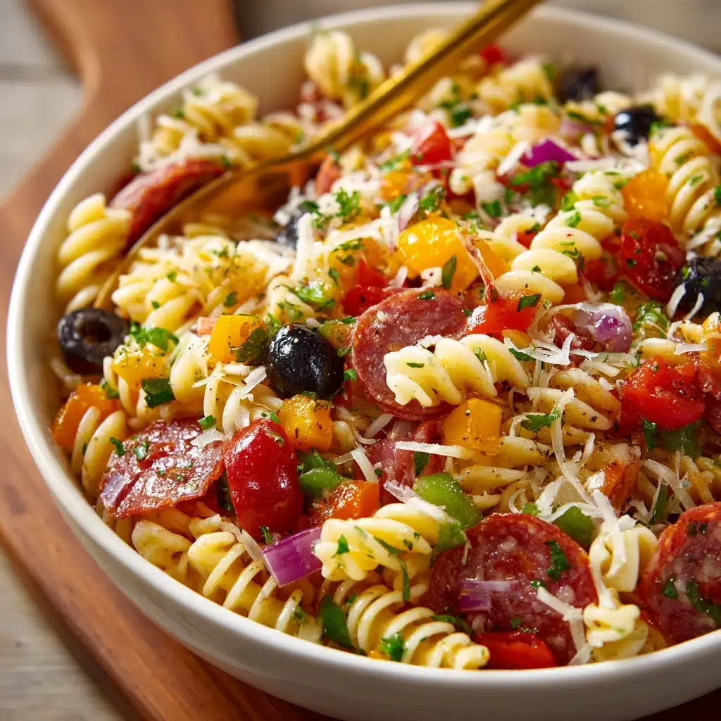 Zesty Italian Pasta Salad Recipe - Recipe Image