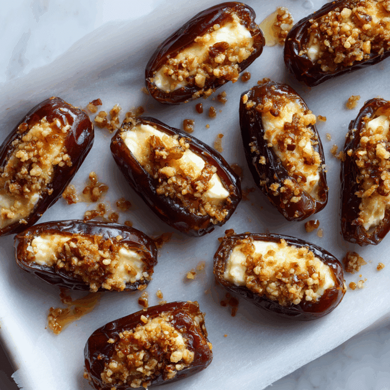 Mascarpone Stuffed Dates with Maple Drizzle Recipe