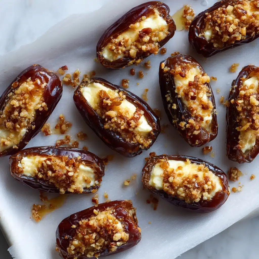 Mascarpone Stuffed Dates with Maple Drizzle Recipe - Recipe Image