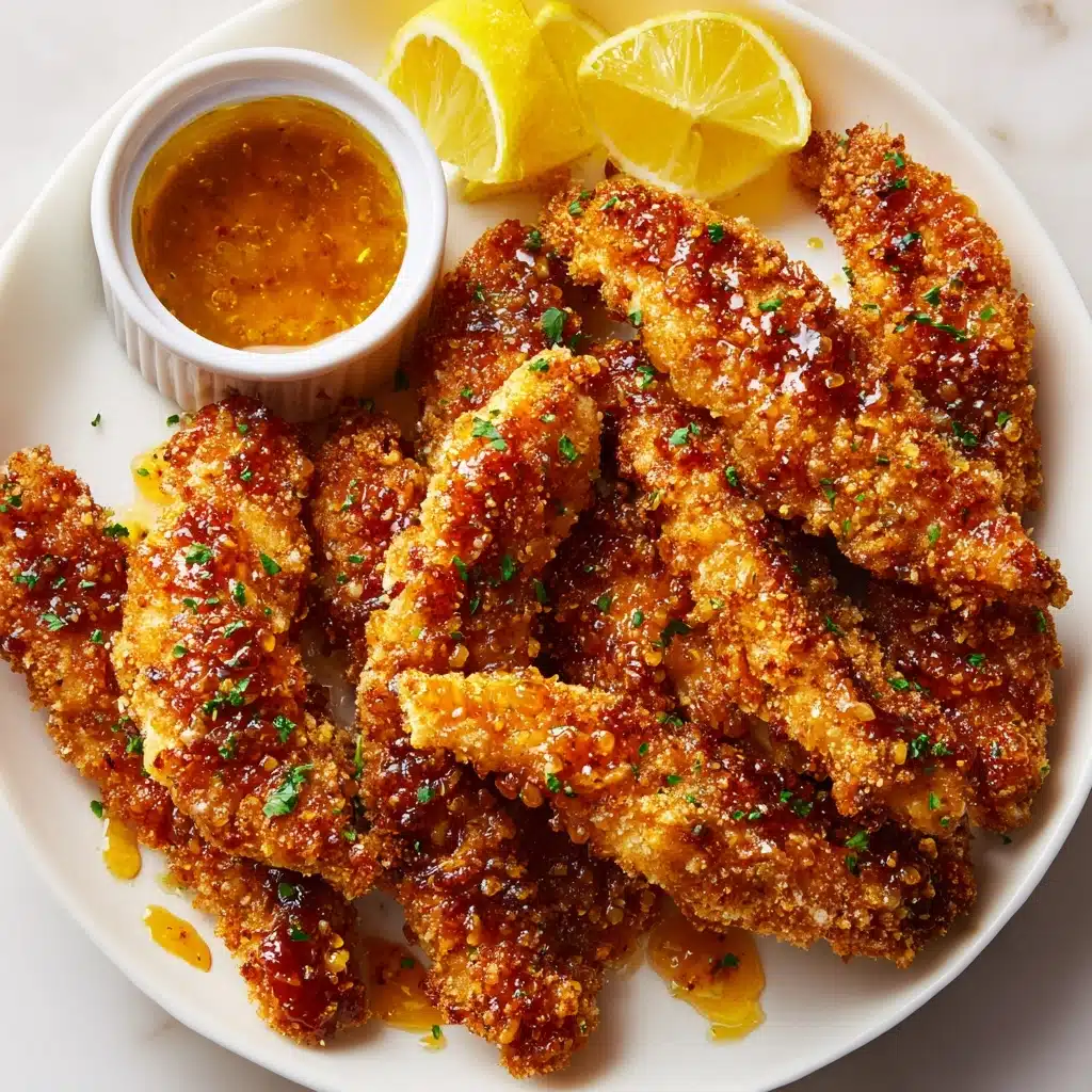 Crispy Honey Lemon Chicken Tenders Recipe - Recipe Image