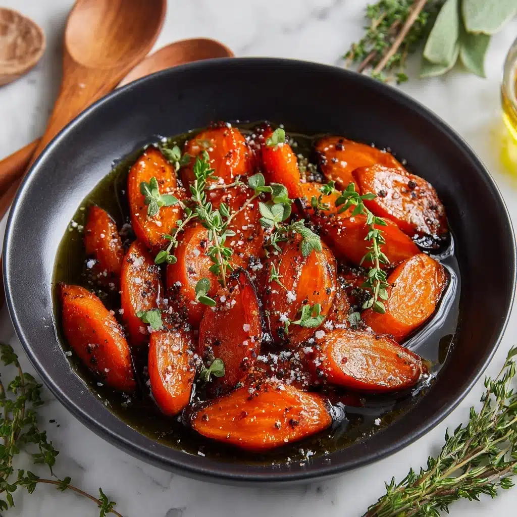 Honey Garlic Butter Roasted Carrots Recipe - Recipe Image