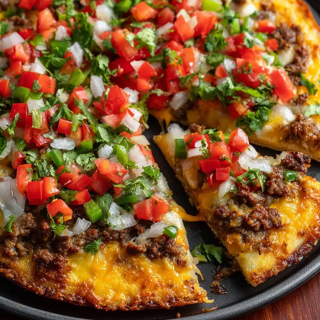 Easy Taco Pizza Recipe - Recipe Image