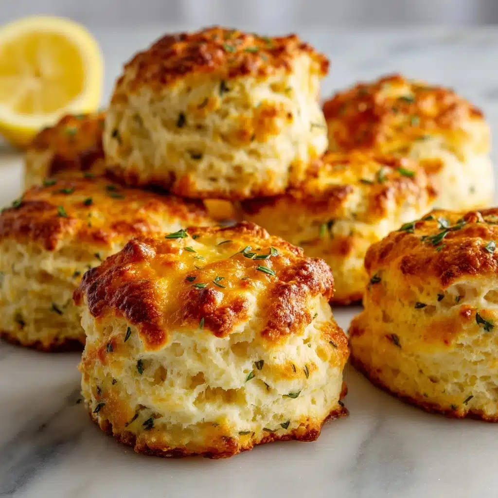 Crab Stuffed Cheddar Bay Biscuits with Lemon Butter Recipe