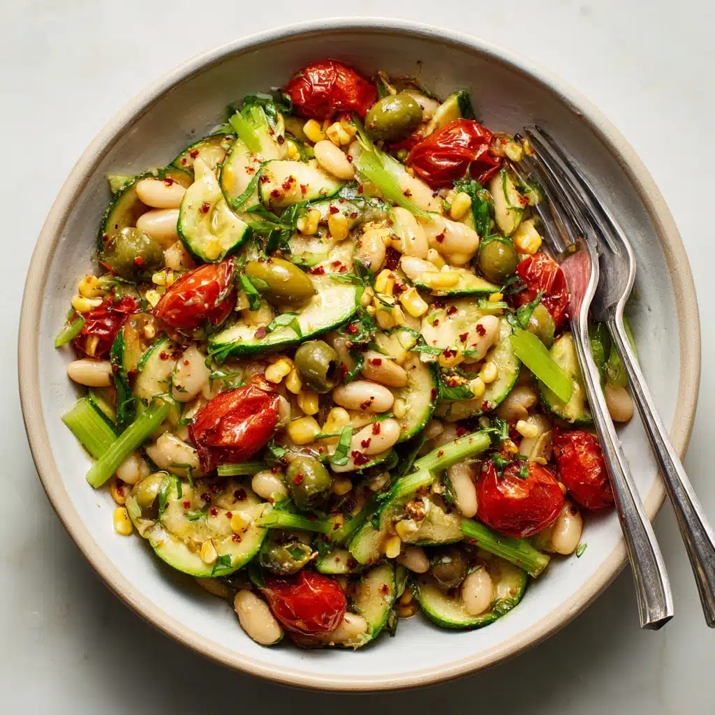 White bean salad with summer vegetables Recipe - Recipe Image