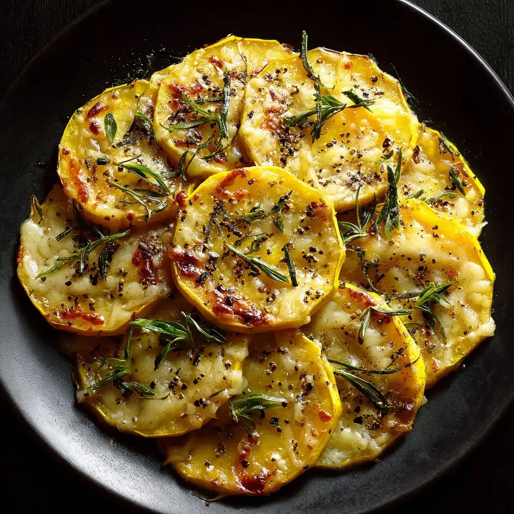 Crispy Baked Cheesy Squash Rounds Recipe - Recipe Image
