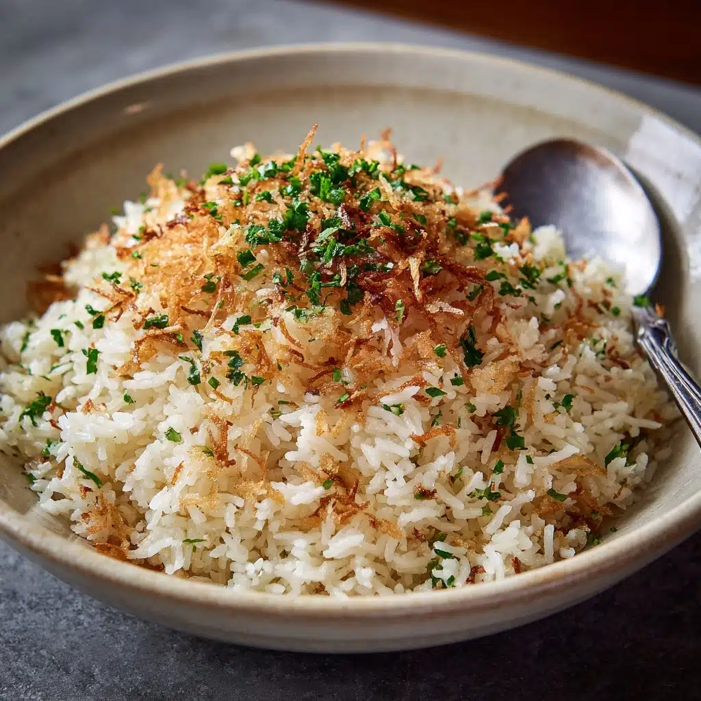 Rich and Savory Golden Onion Butter Rice Recipe - Recipe Image