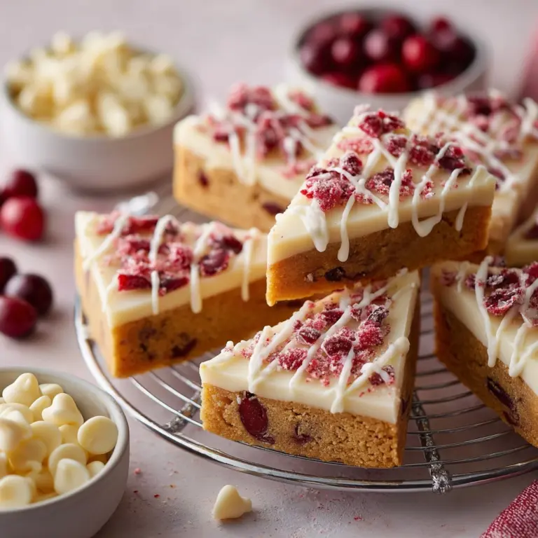 Cranberry Bliss Bars Recipe