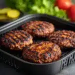 Seasoned Air Fryer Hamburger Patties Recipe