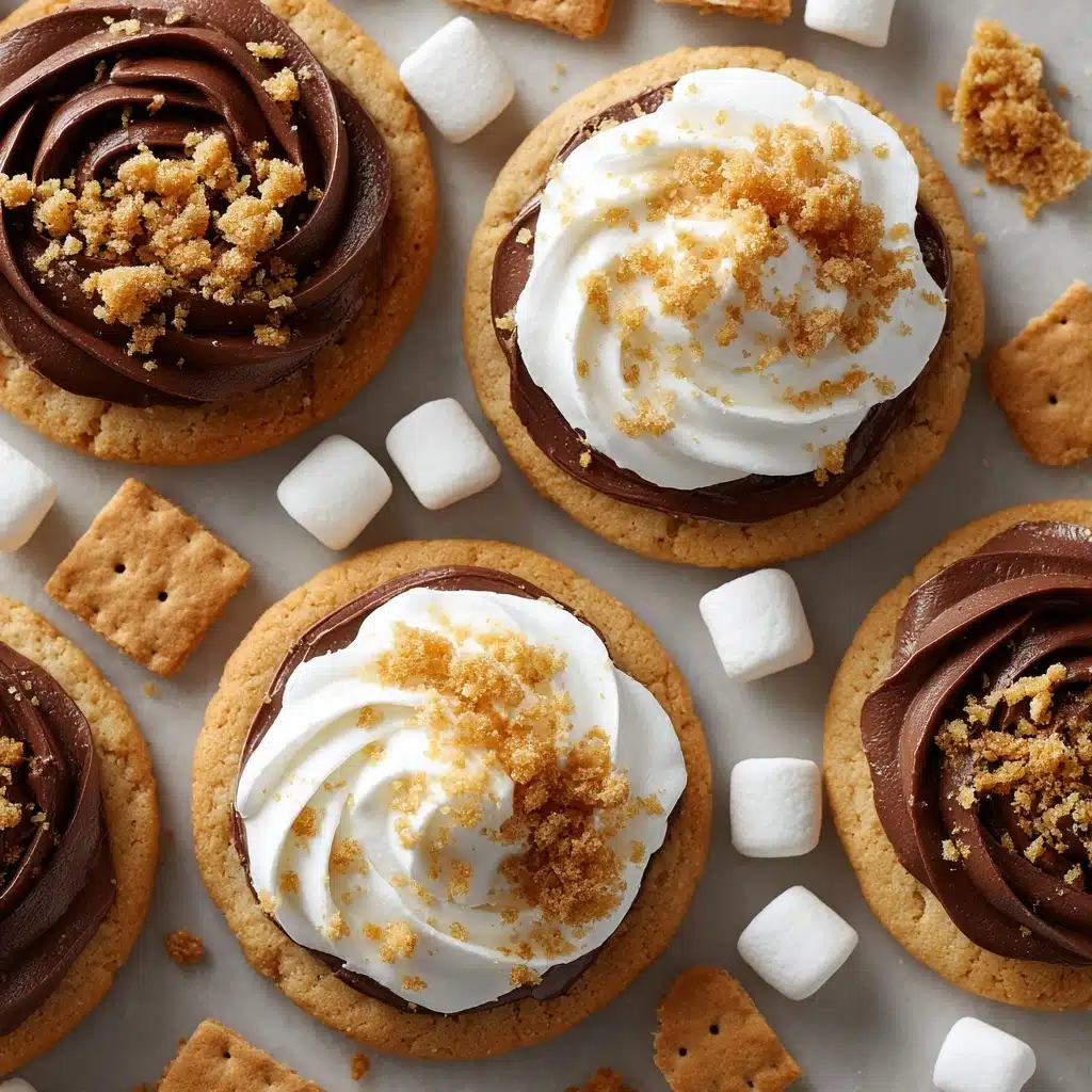 Frosted S'mores Cookies Recipe - Recipe Image
