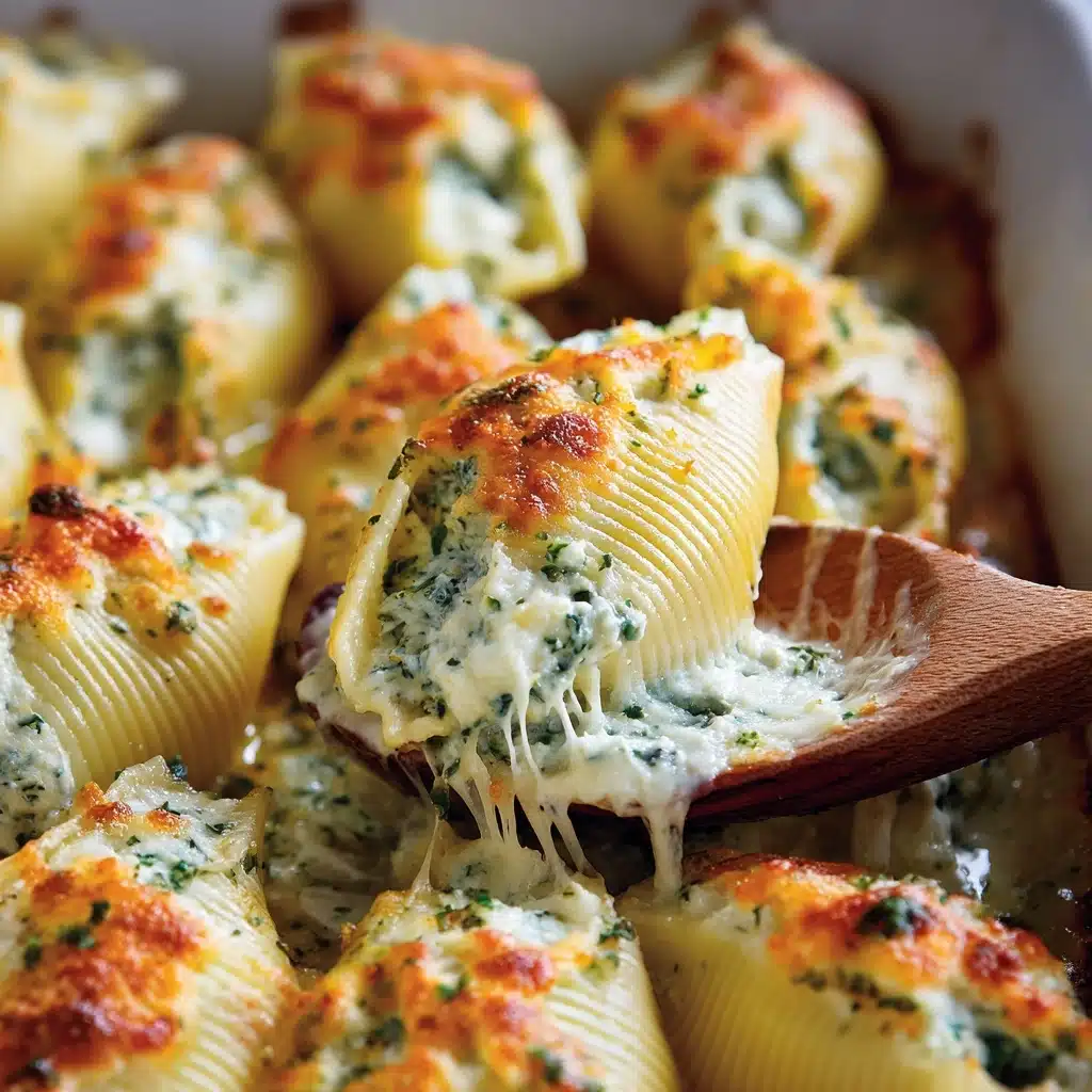 Chicken Alfredo Stuffed Shells Recipe - Recipe Image