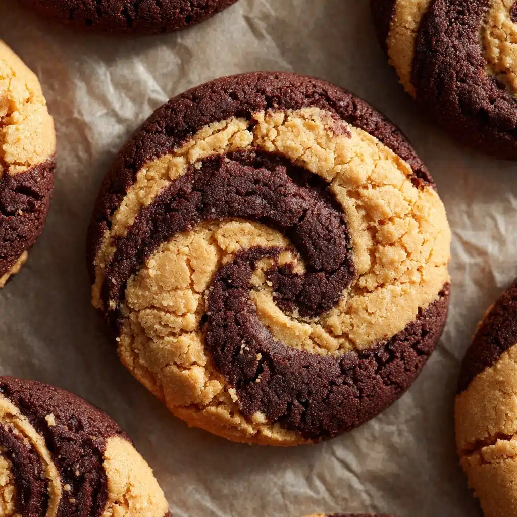 Chocolate-Peanut Butter Swirl Cookies Recipe - Recipe Image