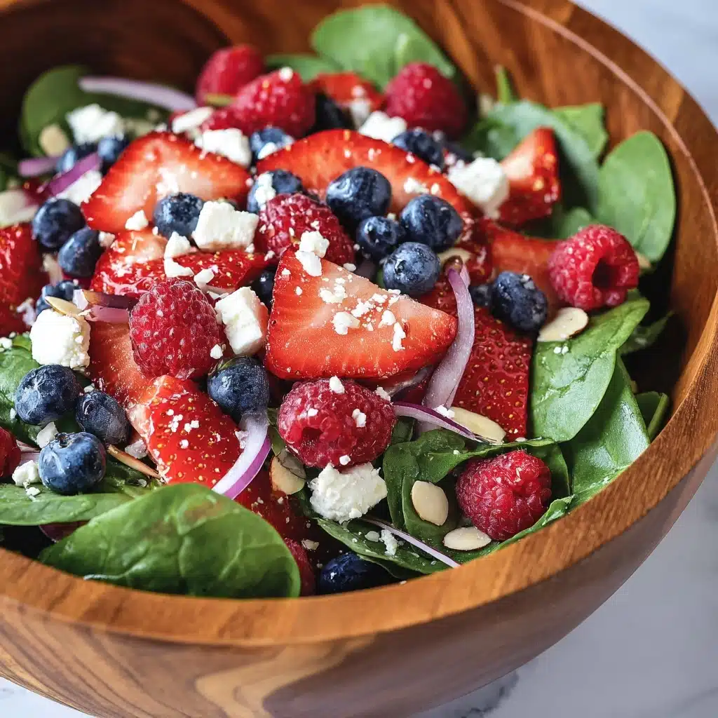 Spinach Berry Salad with Sweet Poppy Seed Dressing Recipe - Recipe Image