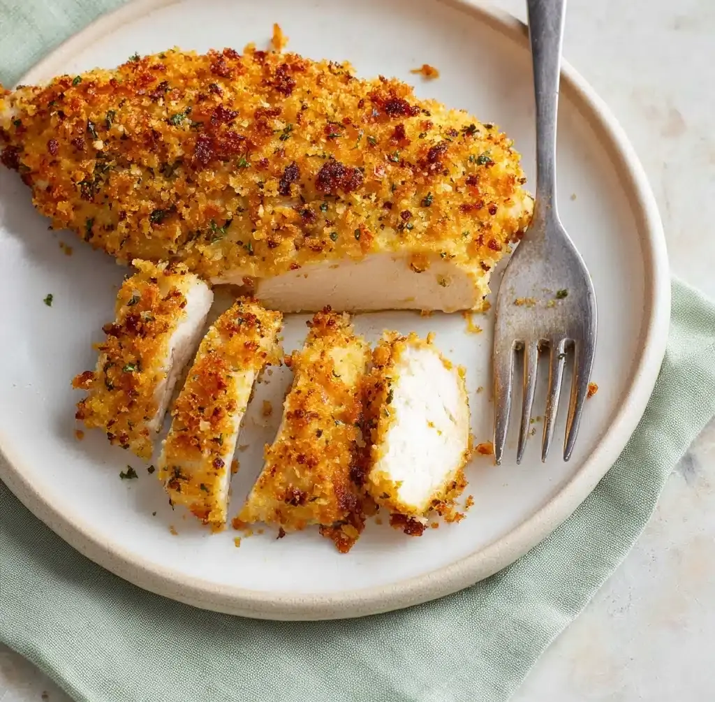 Air Fryer Parmesan Crusted Chicken Recipe
