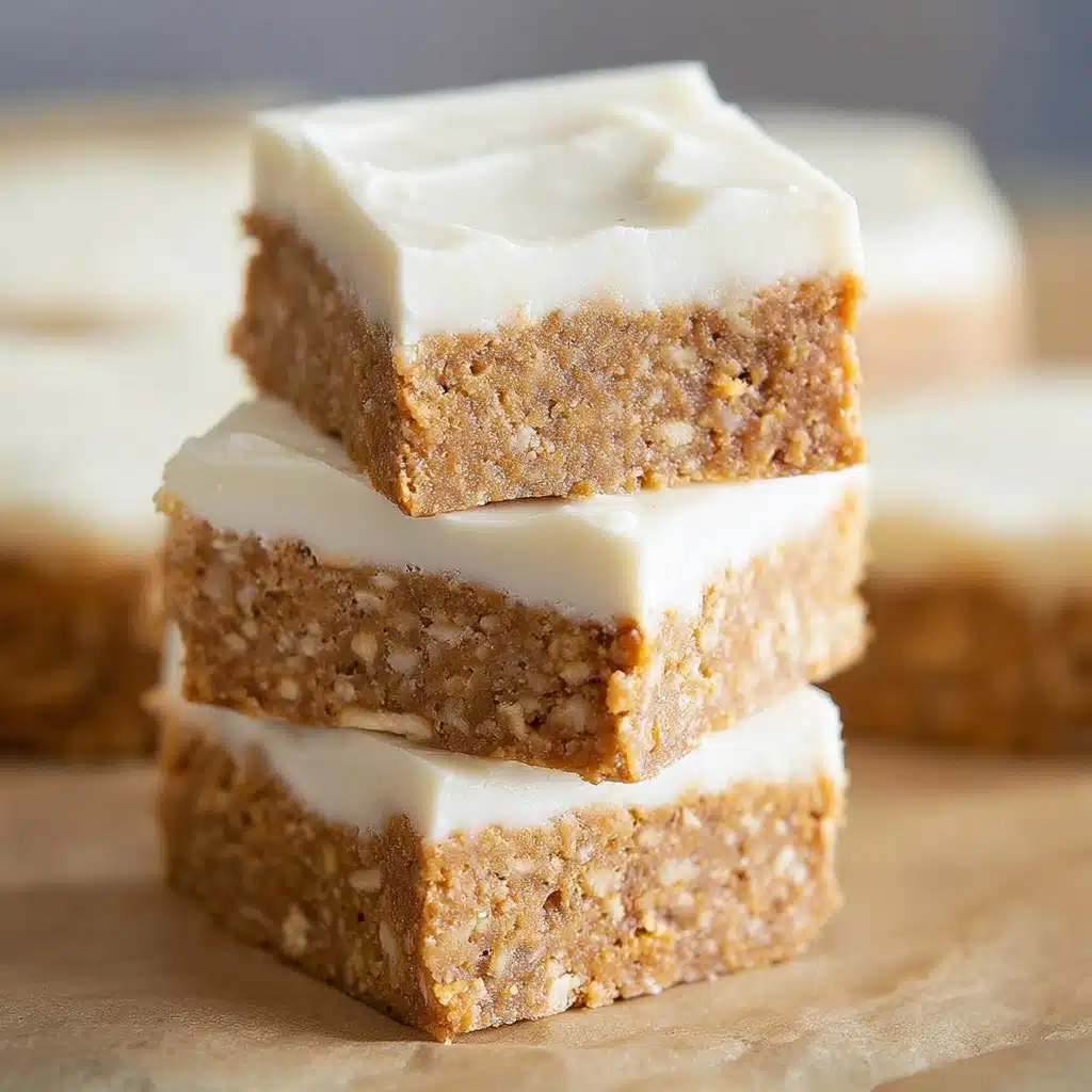 No Bake Vanilla Almond Butter Buckeye Bars Recipe - Recipe Image