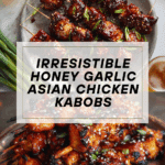 Honey Garlic Asian Chicken Kabobs Recipe