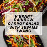 Shaved Rainbow Carrot Sesame Salad Recipe