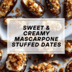 Mascarpone Stuffed Dates with Maple Drizzle Recipe