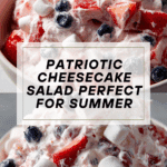 Red, White, and Blue Cheesecake Salad Recipe