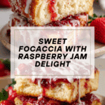 Sweet Focaccia with Raspberry Jam Recipe