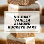 No Bake Vanilla Almond Butter Buckeye Bars Recipe