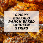 Healthy buffalo ranch baked chicken strips Recipe