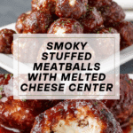 Smoked Cheese Stuffed Meatballs Recipe