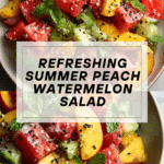 Summer Peach Watermelon Salad Recipe