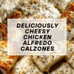 Baked Chicken Alfredo calzones Recipe