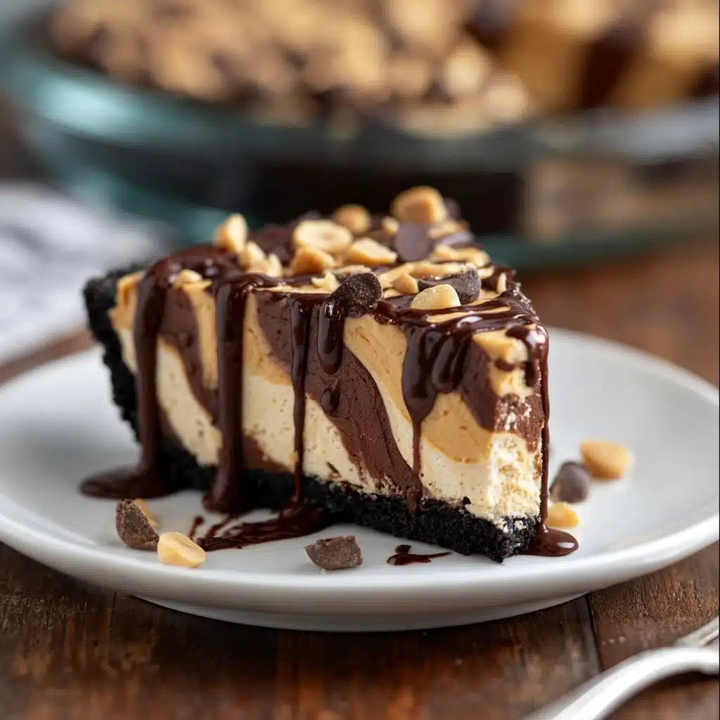 Decadent Chocolate Peanut Butter Swirl Pie Recipe - Recipe Image