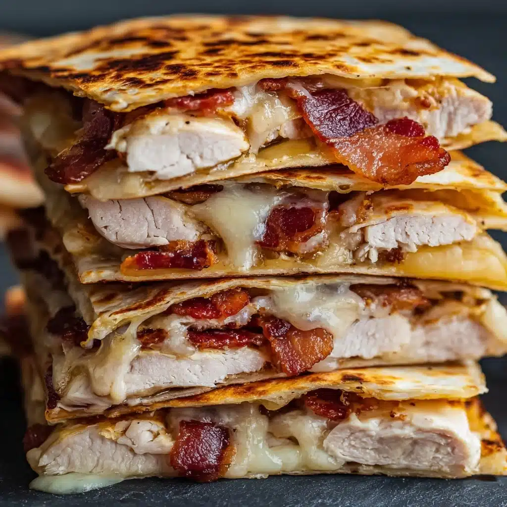 Easy Chicken Bacon Ranch Quesadilla Recipe - Recipe Image