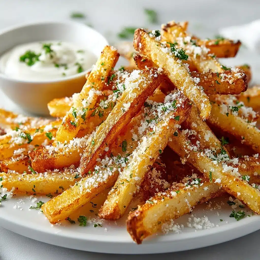 Crispy Air Fryer Garlic Parmesan Fries Recipe