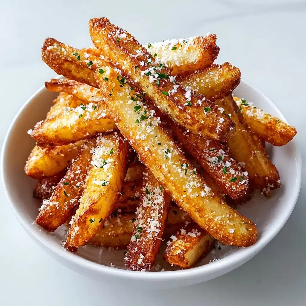 Crispy Air Fryer Garlic Parmesan Fries Recipe - Recipe Image